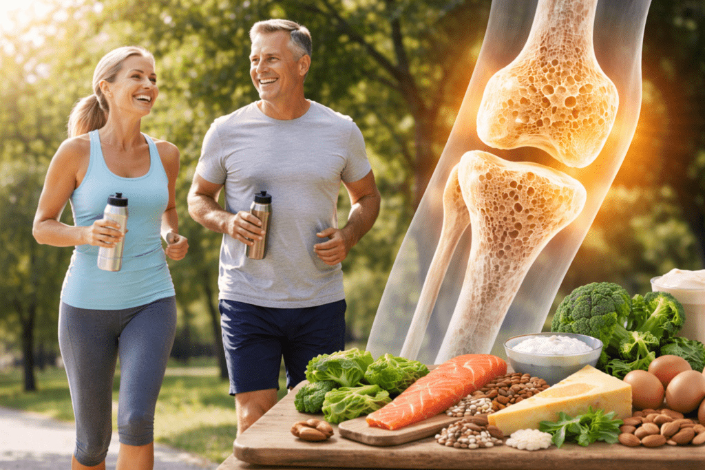 Active healthy lifestyle supporting strong bone health with nutrient-dense foods, featured by Dr. Susan Cucchiara, holistic doctor in NYC specializing in naturopathic medicine, health, and wellness