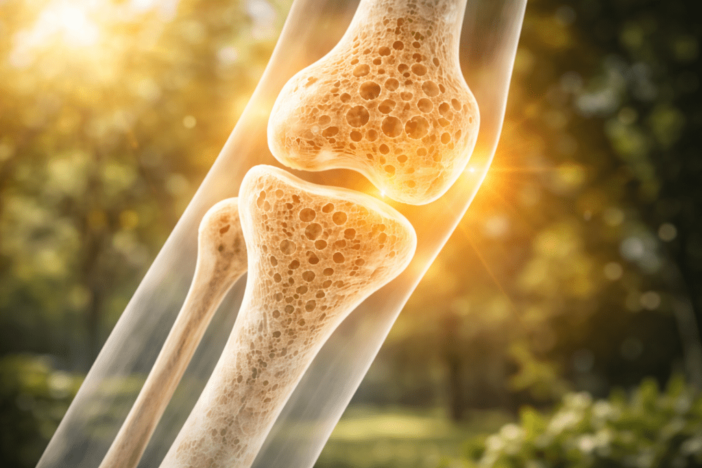 Healthy bone illustration representing bone strength and skeletal wellness in naturopathic medicine by Dr. Susan Cucchiara, holistic doctor in NYC focused on health and wellness