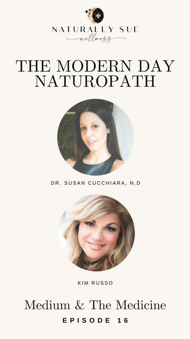 😇 When you are struggling, remember…we are never alone and @kimrussomedium speaks on our angels, spirit guides and deceased relatives around routing for us. We need this message now more than ever 💫 

🎧 Tune into @dr.susanc “The Modern Day Naturopath Podcast” to hear more to help motivate and inspire you. 

 💕From soul contracts, to dark night of the soul, to being creative and flexible in your life… this episode is packed with inspiring content. 

‼️ Comment PODCAST to get sent the link! 

😘 
Dr. Sue + Kim 
Www.naturallysue.com
Www.kimthehappymedium.com
